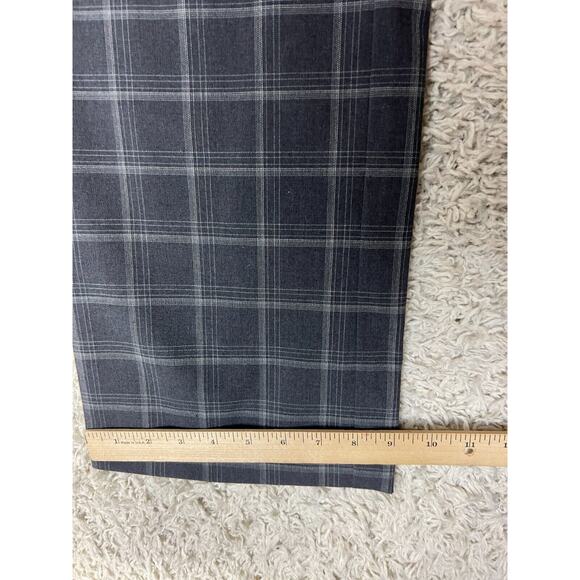 Talbots Dress Pants Womens Size 6 Gray Plaid Mid Rise Career - Picture 2 of 11
